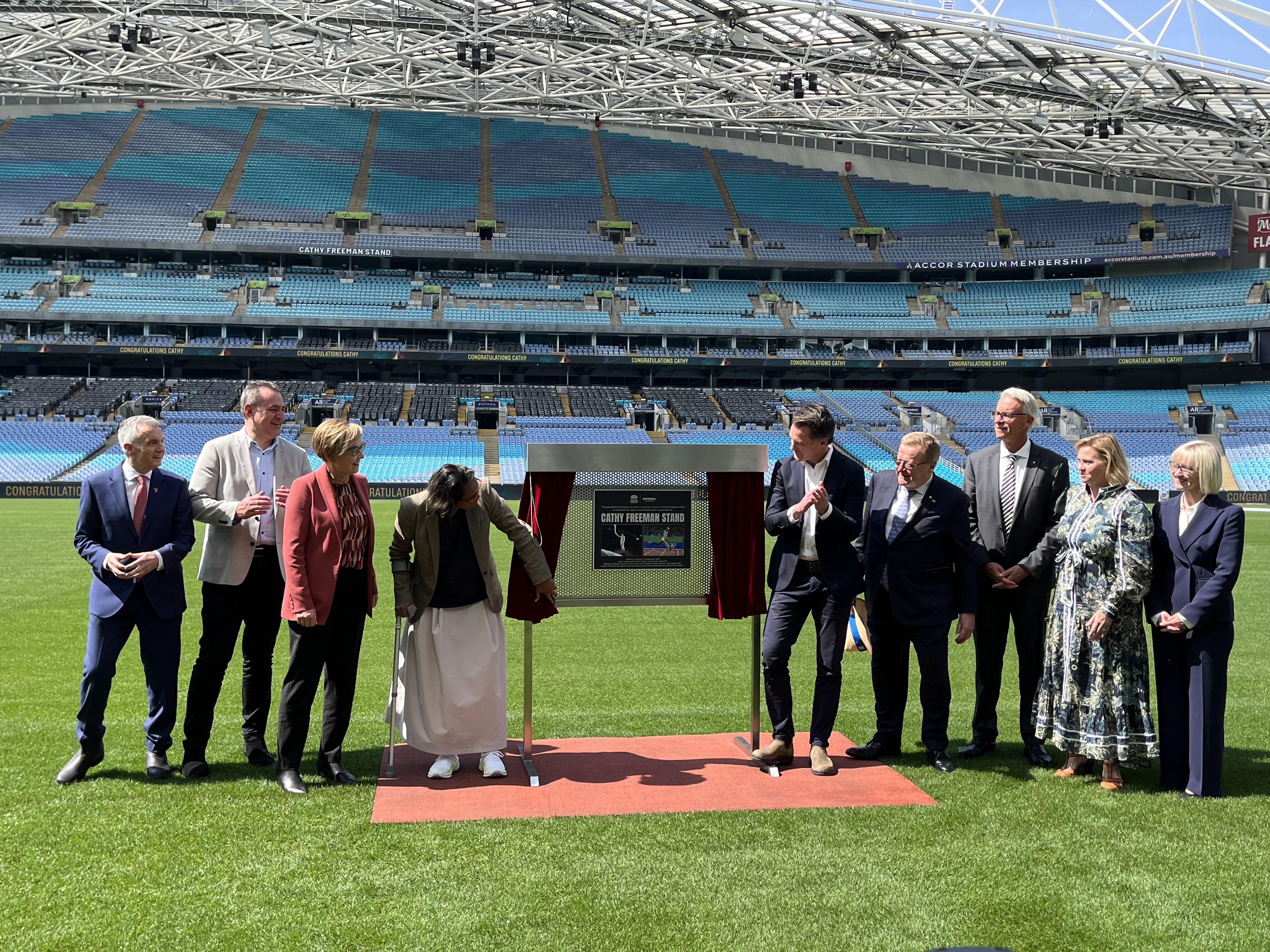 Sydney’s Accor Stadium grandstand renamed in honour of sporting legend Cathy Freeman OAM Main Image